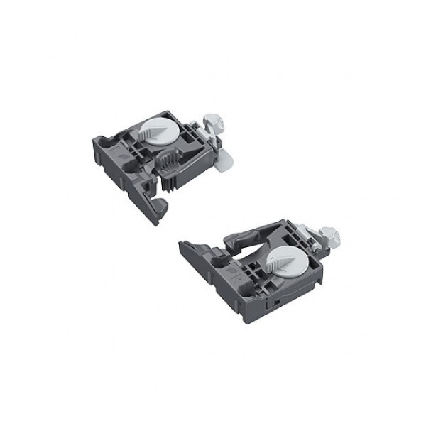 Clips 2D pour coulisse Quadro V6 5D et Quadro 25 2D HETTICH