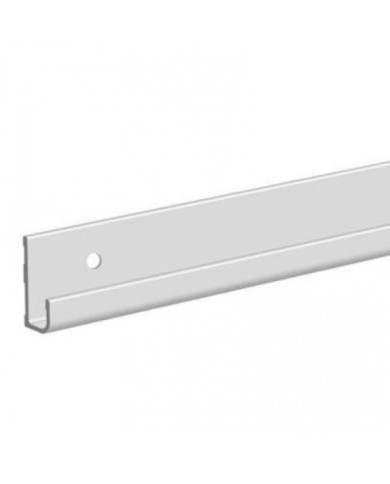 Rail pour cimaise aluminium H24 - 4000 mm - 80 kg de charge par mètre BRICOZOR