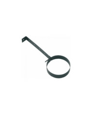 Collier acier émail noir mat - longueur 170 mm TEN