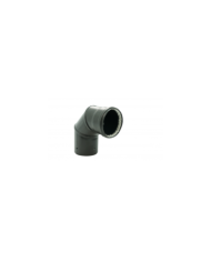 Coude acier émail noir à 90° - joint viton TEN