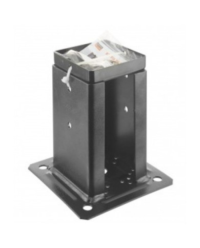 Pied de poteau carré noir prêt-à-fixer pour claustras - KIT FIX PPJNC SIMPSON Strong-Tie