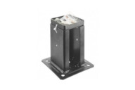 Pied de poteau carré noir prêt-à-fixer pour claustras - KIT FIX PPJNC SIMPSON Strong-Tie