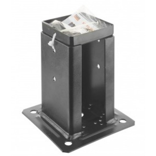 Pied de poteau carré noir prêt-à-fixer pour claustras - KIT FIX PPJNC SIMPSON Strong-Tie