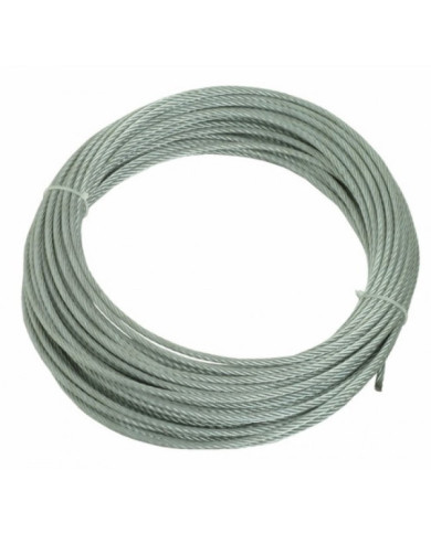 Câble type aviation - acier galvanisé - 7 torons de 19 fils BRICOZOR