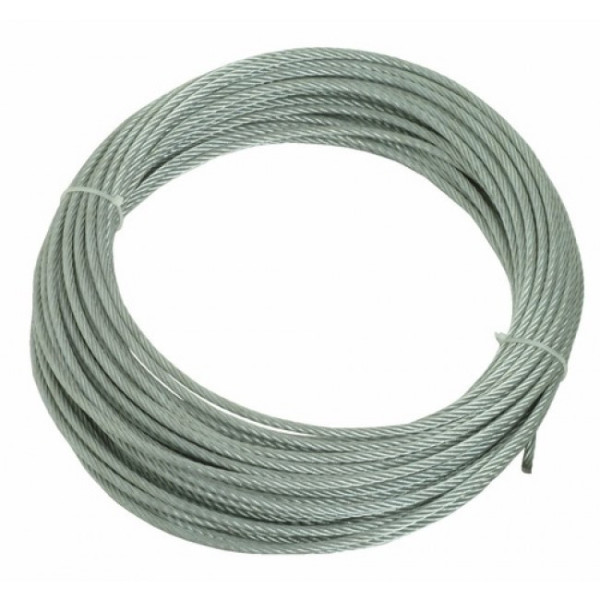 Câble type aviation - acier galvanisé - 7 torons de 19 fils BRICOZOR