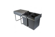 Poubelle coulissante - amovible - 2 bacs 20 litres EMUCA