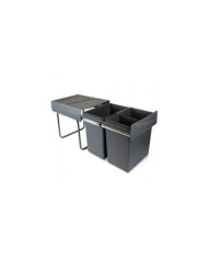 Poubelle coulissante - amovible - 2 bacs 20 litres EMUCA