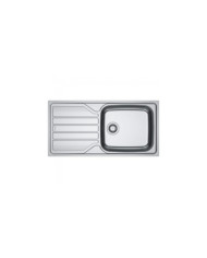 Évier inox à encastrer 100 x 50 cm - 1 cuve et 1 égouttoir - Flash FLN 611-XL FRANKE