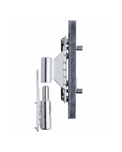 Paumelle réglable Bixacta pour porte PVC - nœud Ø 16 mm - blanc OTLAV