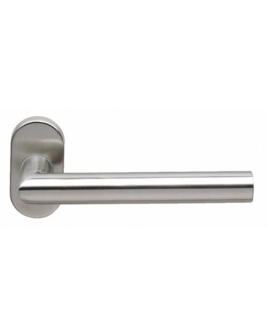 Poignées sur rosaces ovales - inox 304 - pour profil étroit - EST 21 NORMBAU