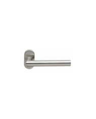 Poignées sur rosaces ovales - inox 304 - pour profil étroit - EST 21 NORMBAU