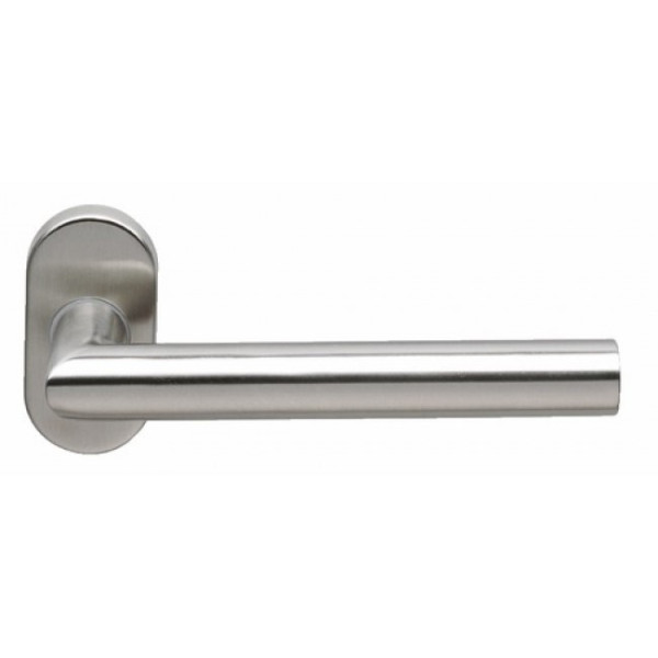 Poignées sur rosaces ovales - inox 304 - pour profil étroit - EST 21 NORMBAU