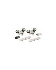 Ferrure porte coulissante pour fixation sur chant ROB