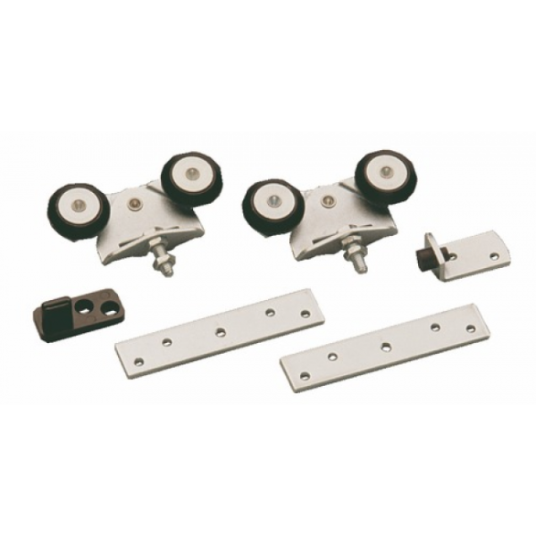 Ferrure porte coulissante pour fixation sur chant ROB