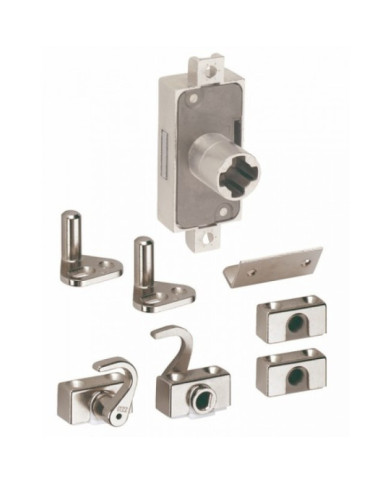 Serrure de meuble espagnolette-sans tringle-pour cylindre Z23 LEHMANN
