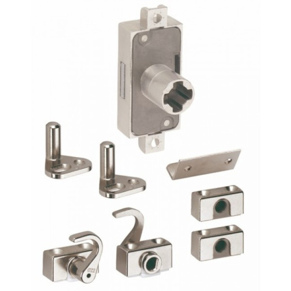 Serrure de meuble espagnolette-sans tringle-pour cylindre Z23 LEHMANN
