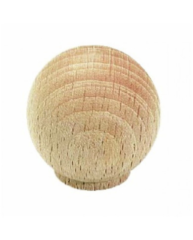 Bouton de meuble boule hêtre CADAP