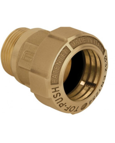 Raccord pour tube PE - à serrage extérieur - mâle - Tof Push OT EFFEBI