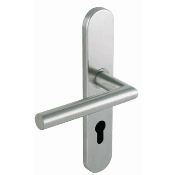 Poignées droites de porte sur plaques - Linox 493 VACHETTE