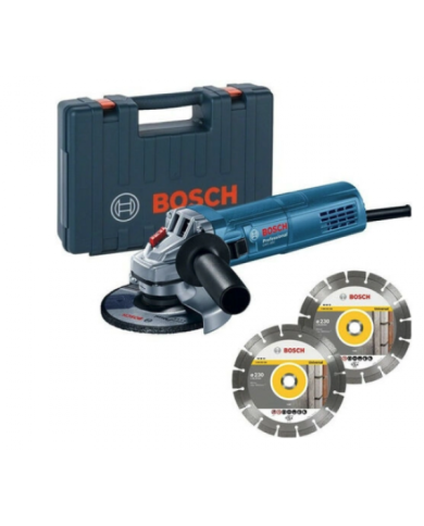 Meuleuse 125 mm 880W GWS 880 + 2 disques diamants - 060139600B BOSCH