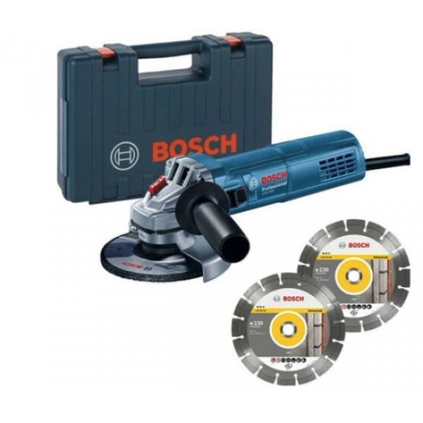 Meuleuse 125 mm 880W GWS 880 + 2 disques diamants - 060139600B BOSCH