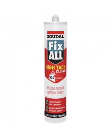 Mastic-colle - polymère hybride SMX - 290 ml - Fix All High Tack SOUDAL