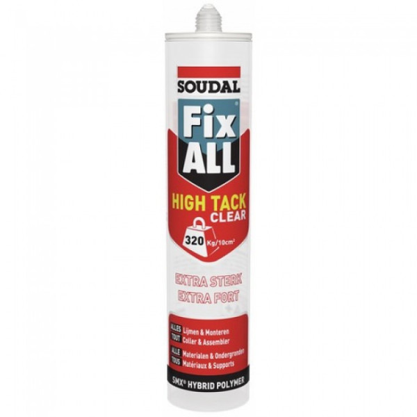Mastic-colle - polymère hybride SMX - 290 ml - Fix All High Tack SOUDAL