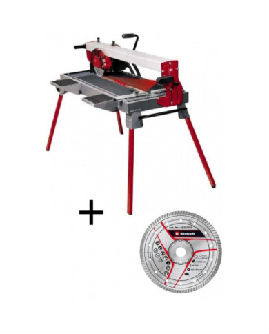 Coupe-carrelage radial TE-TC 920 UL - Puissance 900 watts + Disque Turbo diamanté 200x25,4 mm KWB EINHELL