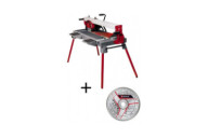 Coupe-carrelage radial TE-TC 920 UL - Puissance 900 watts + Disque Turbo diamanté 200x25,4 mm KWB EINHELL