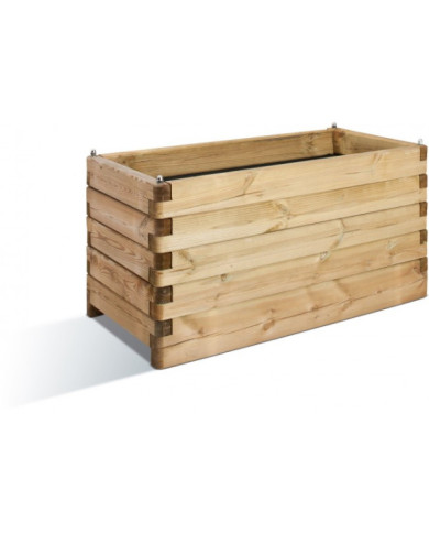 Jardinière en bois - 50 x 100 cm - 134 litres - Oléa 100 CERLAND