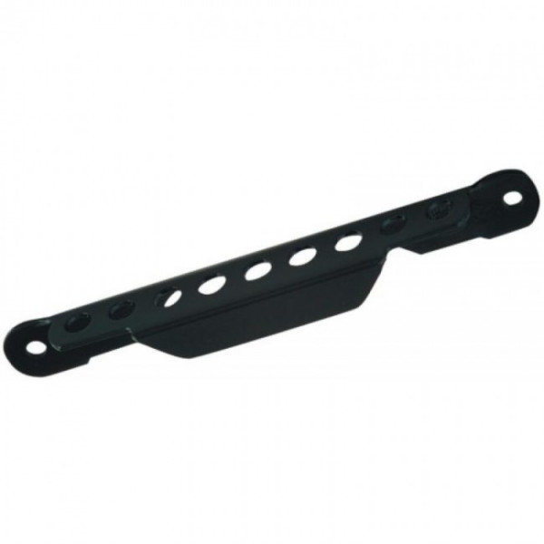 Crémaillère seule pour crochet - en acier - 9 trous - noir TORBEL
