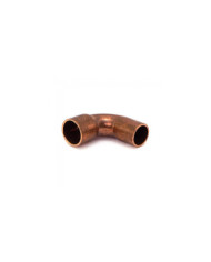 Courbe cuivre 90° grand rayon mâle / femelle à souder BRICOZOR