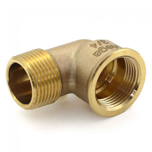 Coude 90° bronze mâle / femelle à visser VIEGA