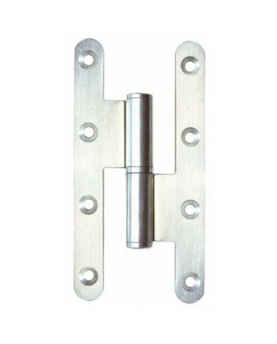 Paumelle menuiserie bois - lames bouts ronds - 140 x 70 - inox FAURE