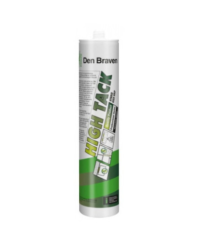 Mastic-colle hybride - adhérence élevée - cartouche 290 ml - High Tack DEN BRAVEN