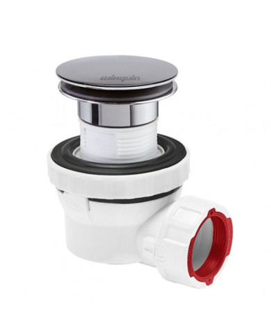 Bonde de lavabo à pression avec siphon gain de place Ø32 - Nano 6.7 WIRQUIN PRO