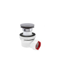 Bonde de lavabo à pression avec siphon gain de place Ø32 - Nano 6.7 WIRQUIN PRO