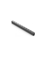 Caniveau d'extérieur avec grille aluminium grise A15 - Slimline ACO
