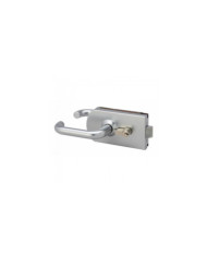 Serrure de porte en verre - réversible - déport sur carter - 9845 MÉTALUX