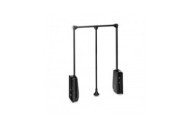 Penderie escamotable Hang Noire - charge 12 kg EMUCA