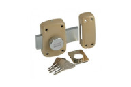 Verrou en applique - à bouton - pour porte de garage - Cyclop 7600 VACHETTE