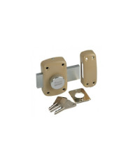 Verrou en applique - à bouton - pour porte de garage - Cyclop 7600 VACHETTE