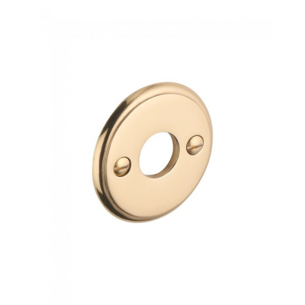 Rosace pour poignée de porte - laiton massif - style marine - doré DCG