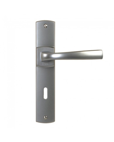 Poignées de porte design - entraxe 195 mm - chromé velour - Muze VACHETTE