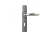 Poignées de porte design - entraxe 195 mm - chromé velour - Muze VACHETTE