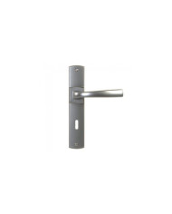 Poignées de porte design - entraxe 195 mm - chromé velour - Muze VACHETTE
