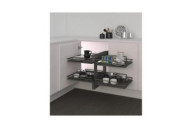 Panier coulissant 839 Compact 2 pour meuble d'angle - Ellite INOXA