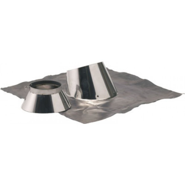 Solin pour conduit double paroi - inclinaison 5 à 30° - Opsinox TEN