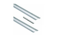 Lot de 2 rails à visser 293 pour portail coulissant et une jonction - L600cm COMUNELLO