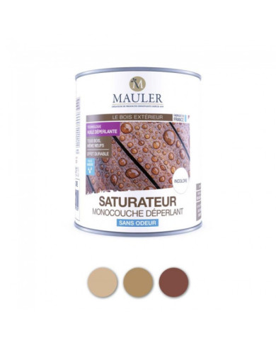 Saturateur monocouche déperlant - bardage - terrasse - bois extérieur Mauler